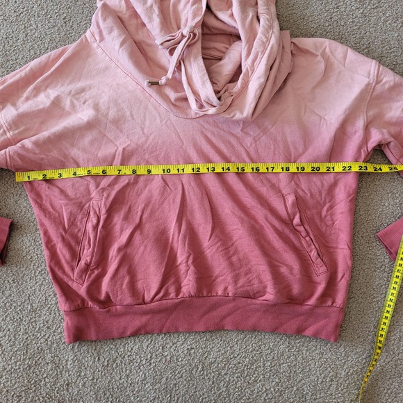 Young, Fabulous, & Broke Hoodie Women's Terra Cotta Ombre‎ Cowl Neck Size Medium - Picture 7 of 10